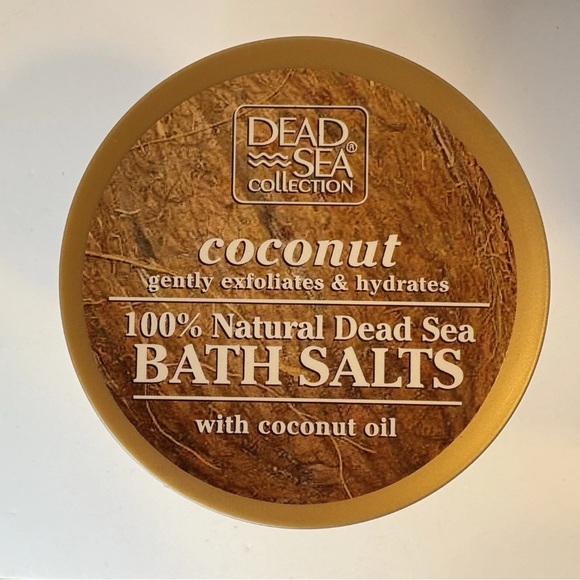 Dead Sea Collection Coconut Bath Salts Natural Mineral Soak Coconut Oil 2pack - Picture 2 of 4